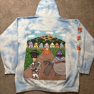 Buddha’s Buds Hollywood Blue Tie Dye Hoodie Men’s XXL Streetwear Limited Release